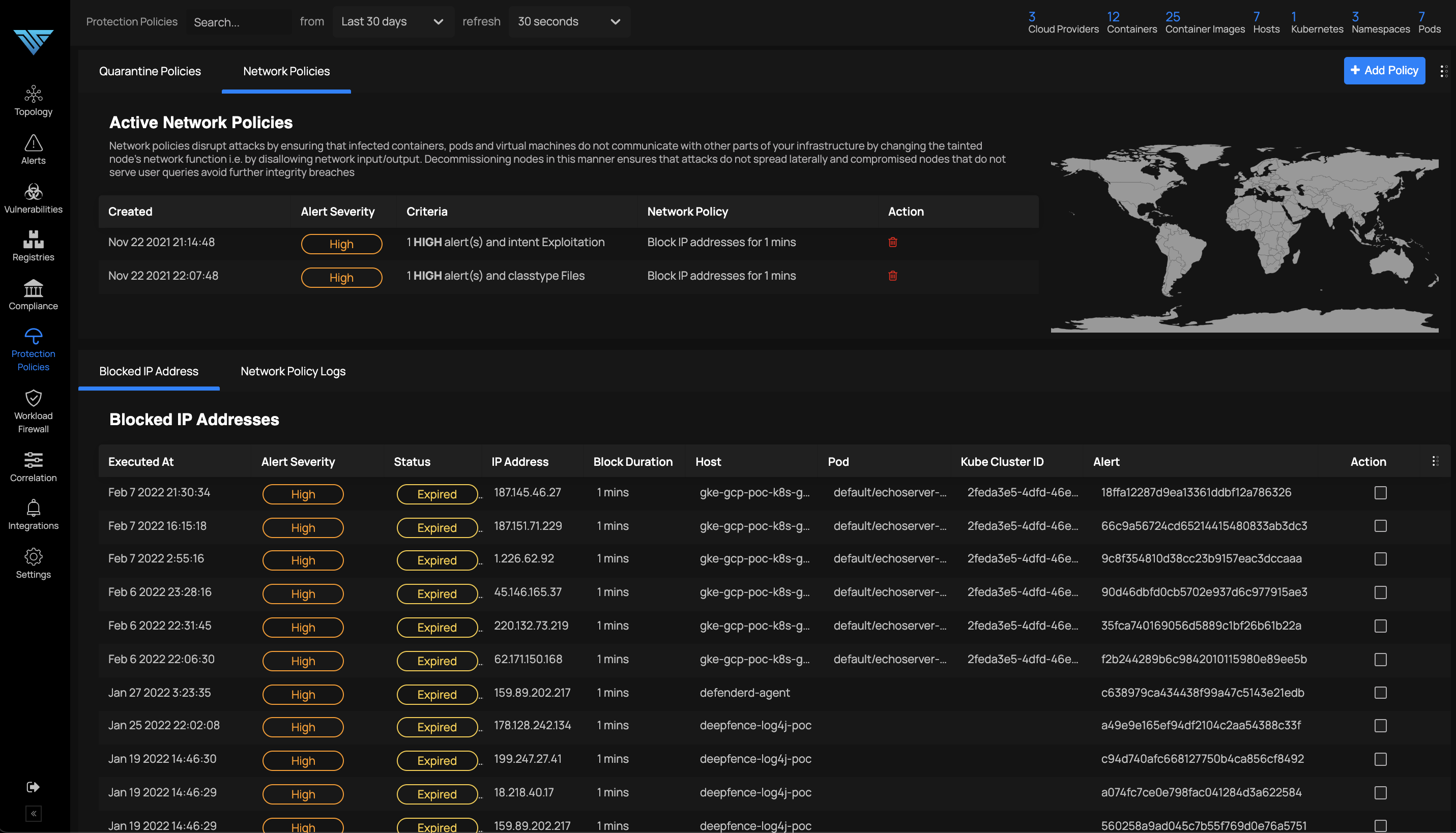 View Network Policies